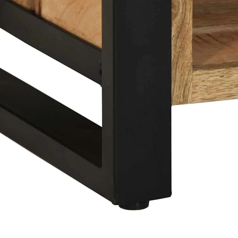 vidaXL Schoenenbank Bruin 100 x 40 x 50 cm Massief mangohout