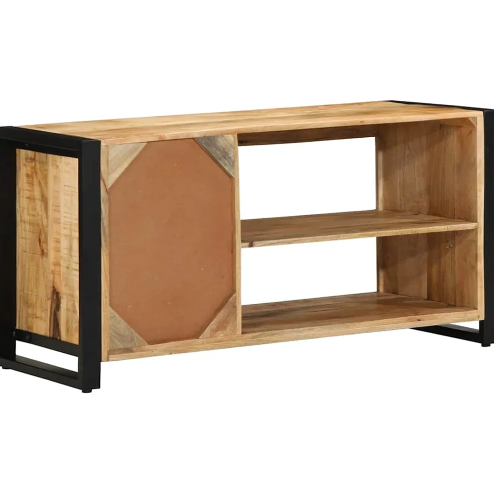 vidaXL Schoenenbank Bruin 100 x 40 x 50 cm Massief mangohout