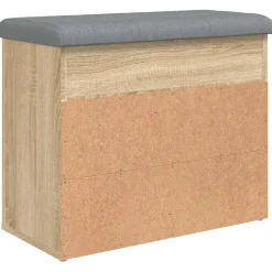 vidaXL Schoenenbankje 62x32x50 cm bewerkt hout sonoma eikenkleurig