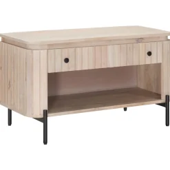 vidaXL Schoenenbank met lade met plank met opslag 85 x 37 x 48 cm