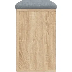 vidaXL Schoenenbank Sonoma Eiken 82x32x50 cm Bewerkt Hout