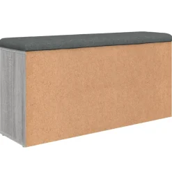 vidaXL Schoenenbank 102x32x50 cm bewerkt hout grijs sonoma eikenkleur