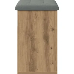 vidaXL Schoenenbank 62x32x50 cm bewerkt hout artisanaal eikenkleur