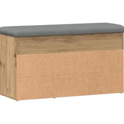 vidaXL Schoenenbank 82x32x45,5 cm bewerkt hout artisanaal eikenkleur