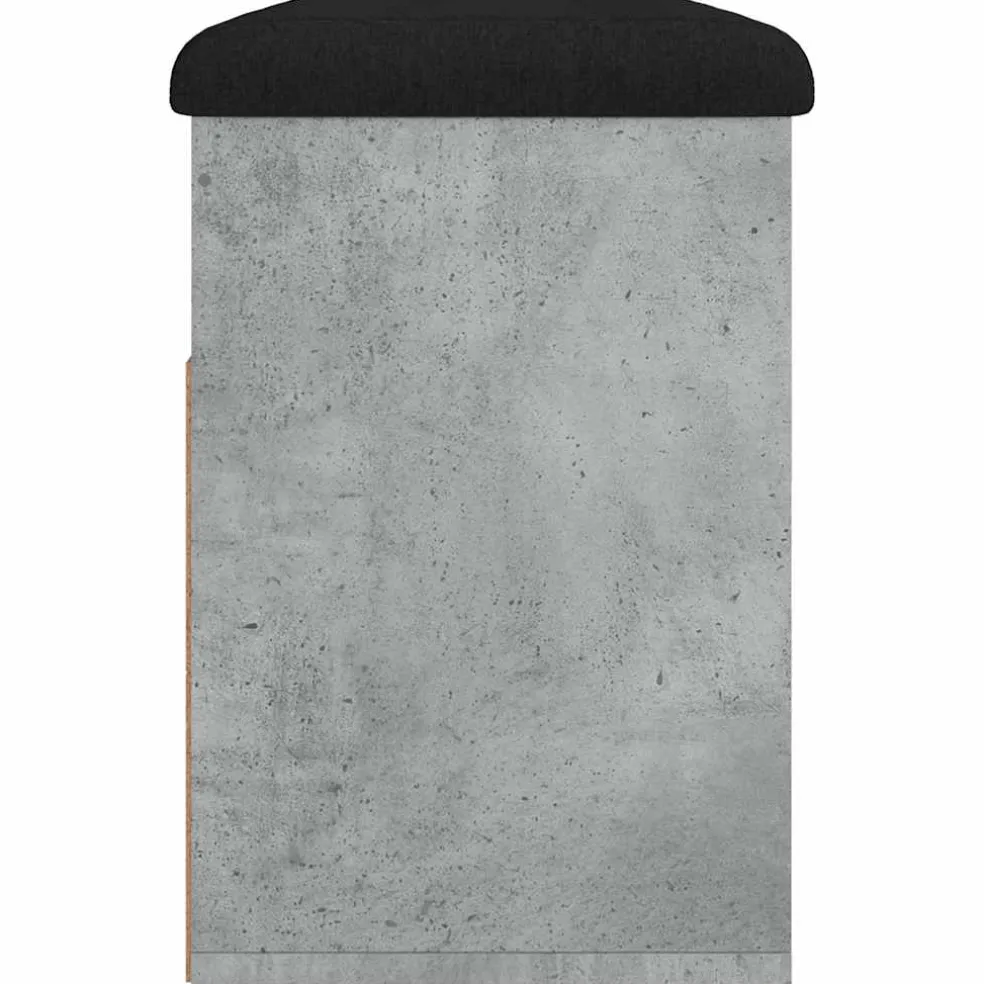 vidaXL Schoenenbank 82x32x45,5 cm bewerkt hout betongrijs