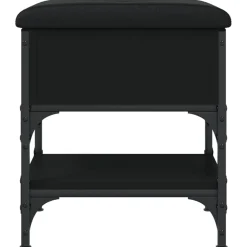 vidaXL Schoenenbank 42x42x45 cm bewerkt hout zwart