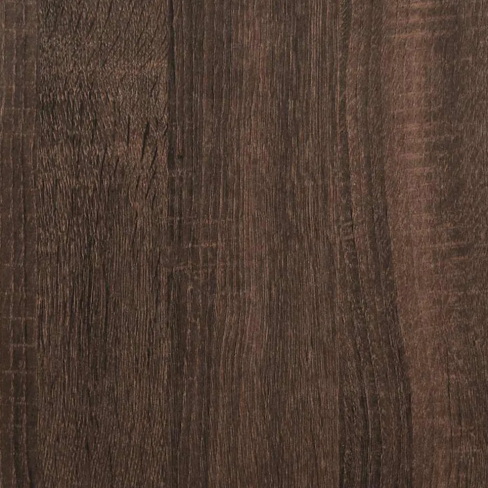 vidaXL Schoenenbank 100x40x53,5 cm bewerkt hout en metaal bruin eiken
