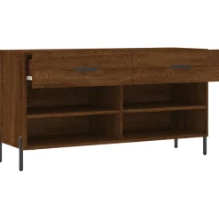 vidaXL Schoenenbank 102x35x55 cm bewerkt hout sonoma eikenkleurig