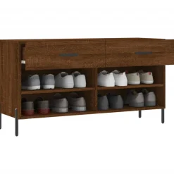 vidaXL Schoenenbank 102x35x55 cm bewerkt hout sonoma eikenkleurig