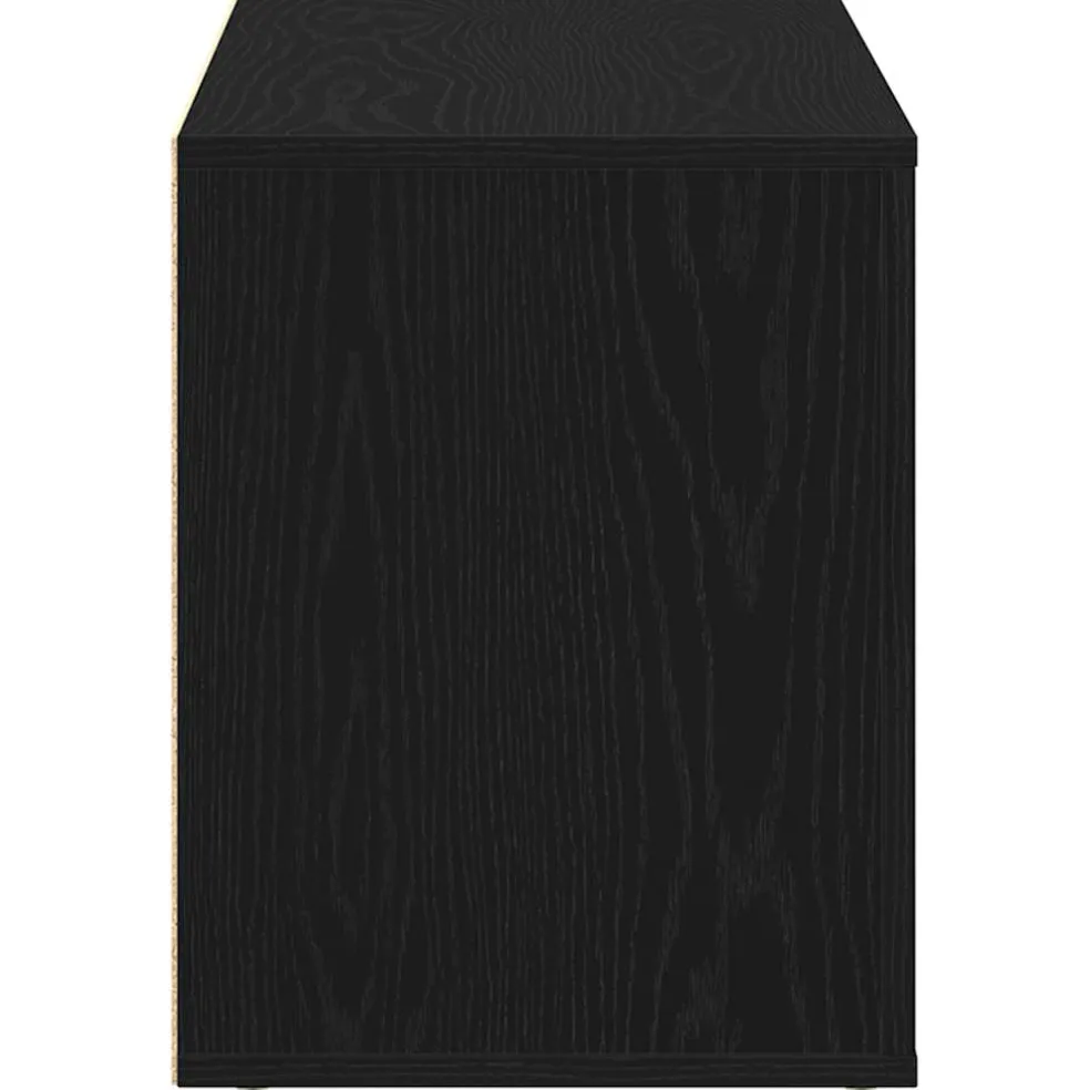 vidaXL Schoenenbank 100x35x45 cm bewerkt hout zwart eikenkleurig