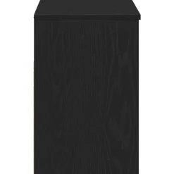 vidaXL Schoenenbank 60 x 30 x 45 cm Bewerkt hout Zwart Eiken