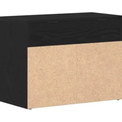 vidaXL Schoenenbank 60 x 30 x 45 cm Bewerkt hout Zwart Eiken
