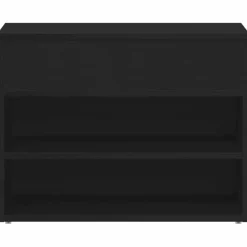 vidaXL Schoenenbank 60 x 30 x 45 cm Bewerkt hout Zwart Eiken