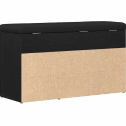 vidaXL Schoenenbank Zwart 80 x 30 x 45 cm Bewerkt hout
