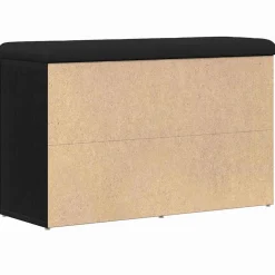 vidaXL Schoenenbank Zwart 82 x 32 x 50 cm Bewerkt hout