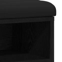 vidaXL Schoenenbank Zwart 82 x 32 x 50 cm Bewerkt hout