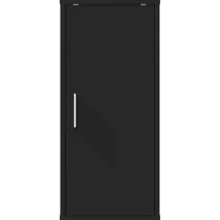 vidaXL Schoenenkasten 2 st 32x35x70 cm spaanplaat zwart