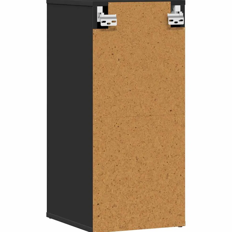 vidaXL Schoenenkasten 2 st 32x35x70 cm spaanplaat zwart