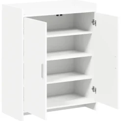vidaXL Schoenenkast met opslag Wit 73,5 x 36 x 92 cm Bewerkt hout