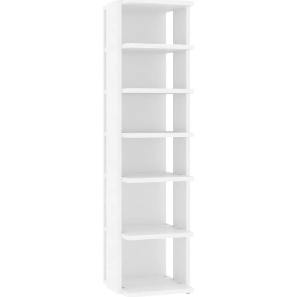 vidaXL Schoenenkast 27,5x27x102 cm bewerkt hout wit