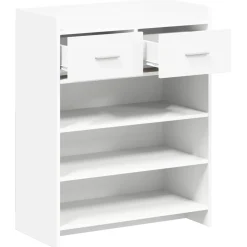 vidaXL Schoenenkast 73,5 x 36 x 92 cm Bewerkt hout Wit