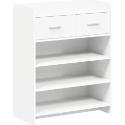 vidaXL Schoenenkast 73,5 x 36 x 92 cm Bewerkt hout Wit