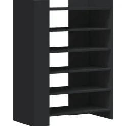 vidaXL Schoenenkast 74,5x37,5x100 cm bewerkt hout zwart