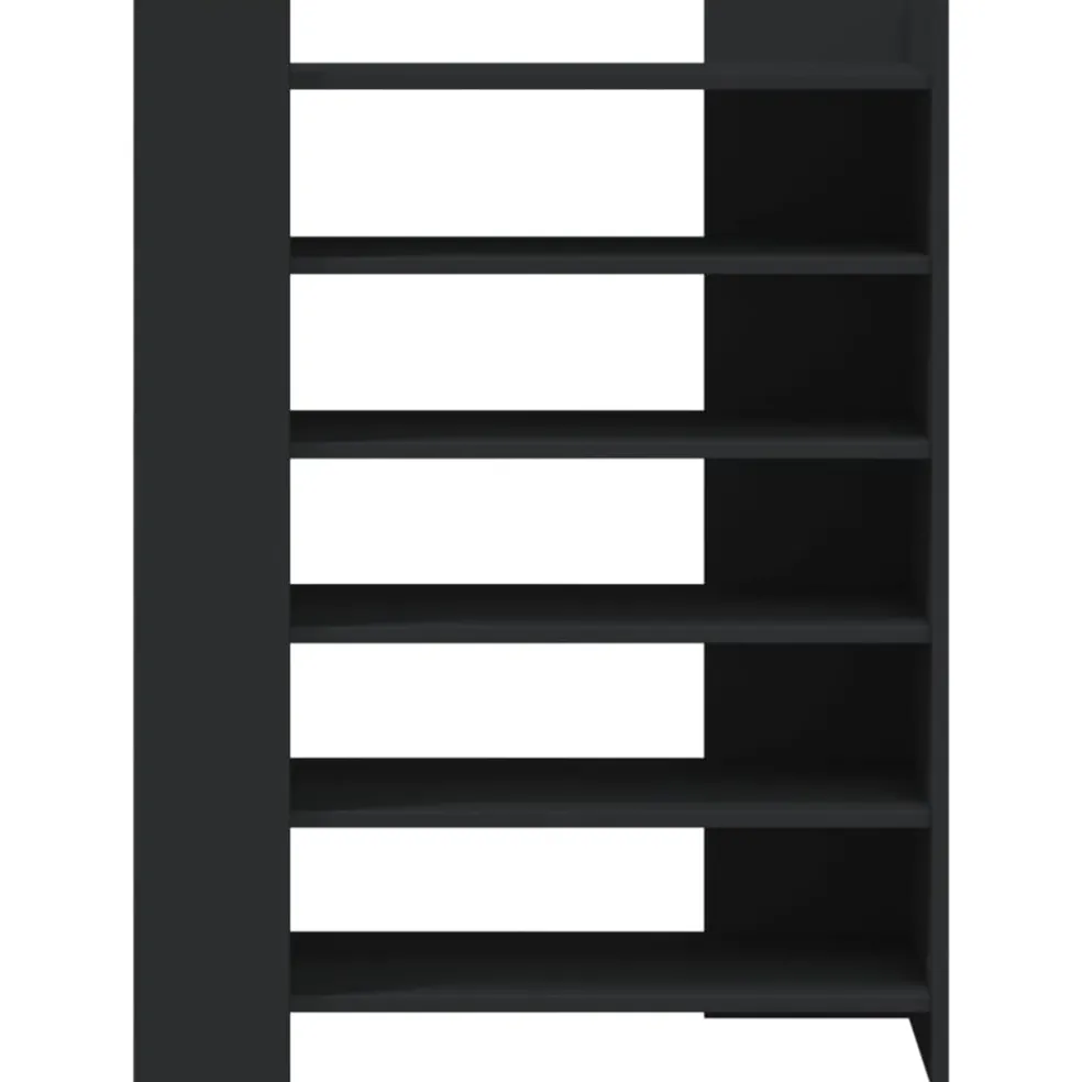vidaXL Schoenenkast 74,5x37,5x100 cm bewerkt hout zwart