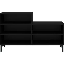vidaXL Schoenenkast 102x36x60 cm bewerkt hout zwart