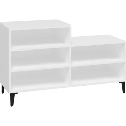 vidaXL Schoenenkast 102x36x60 cm bewerkt hout wit