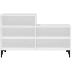 vidaXL Schoenenkast 102x36x60 cm bewerkt hout wit