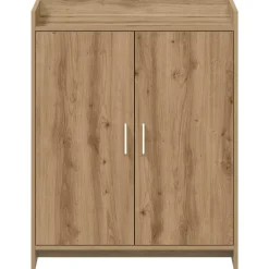 vidaXL Schoenenkast 73,5 x 36 x 92 cm Bewerkt hout Artisanaal eiken