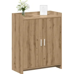vidaXL Schoenenkast 73,5 x 36 x 92 cm Bewerkt hout Artisanaal eiken