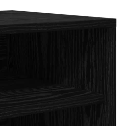 vidaXL Schoenenkast 60 x 35 x 70 cm Bewerkt hout Zwart eiken