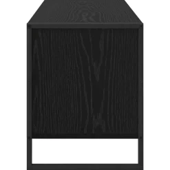 vidaXL Schoenenkast 100 x 35 x 44 cm Bewerkt hout Zwart Eiken