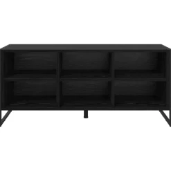 vidaXL Schoenenkast 100 x 35 x 44 cm Bewerkt hout Zwart Eiken