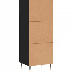 vidaXL Schoenenkast 60 x 35 x 92 cm Bewerkt hout Zwart eiken