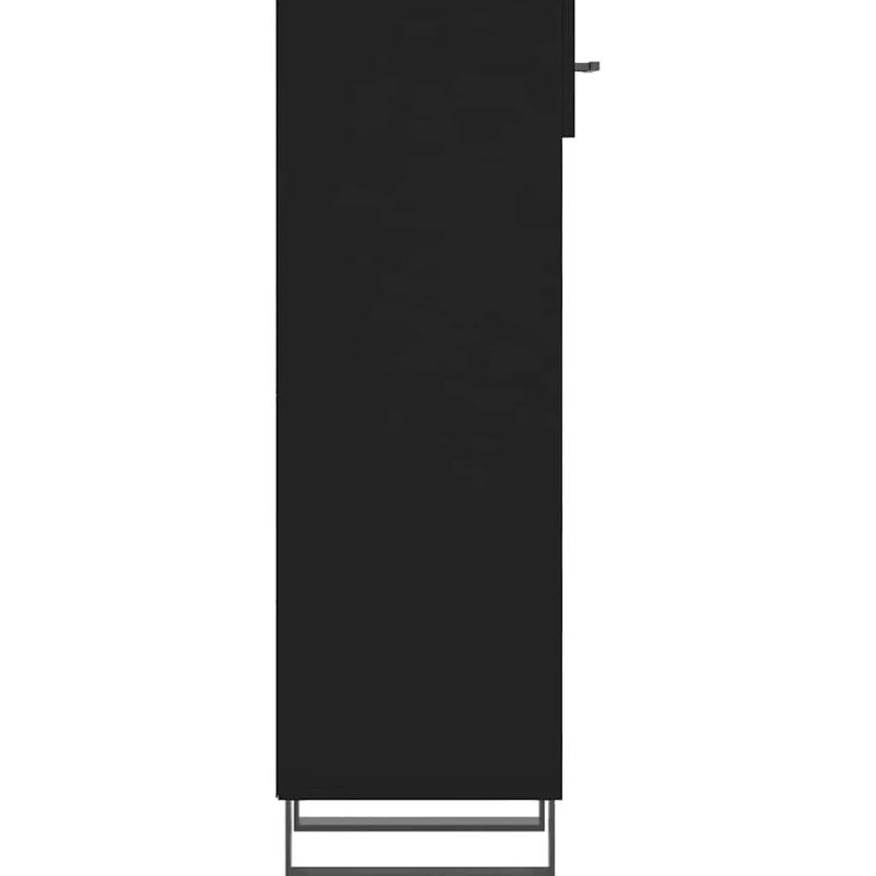vidaXL Schoenenkast 30x35x105 cm bewerkt hout zwart