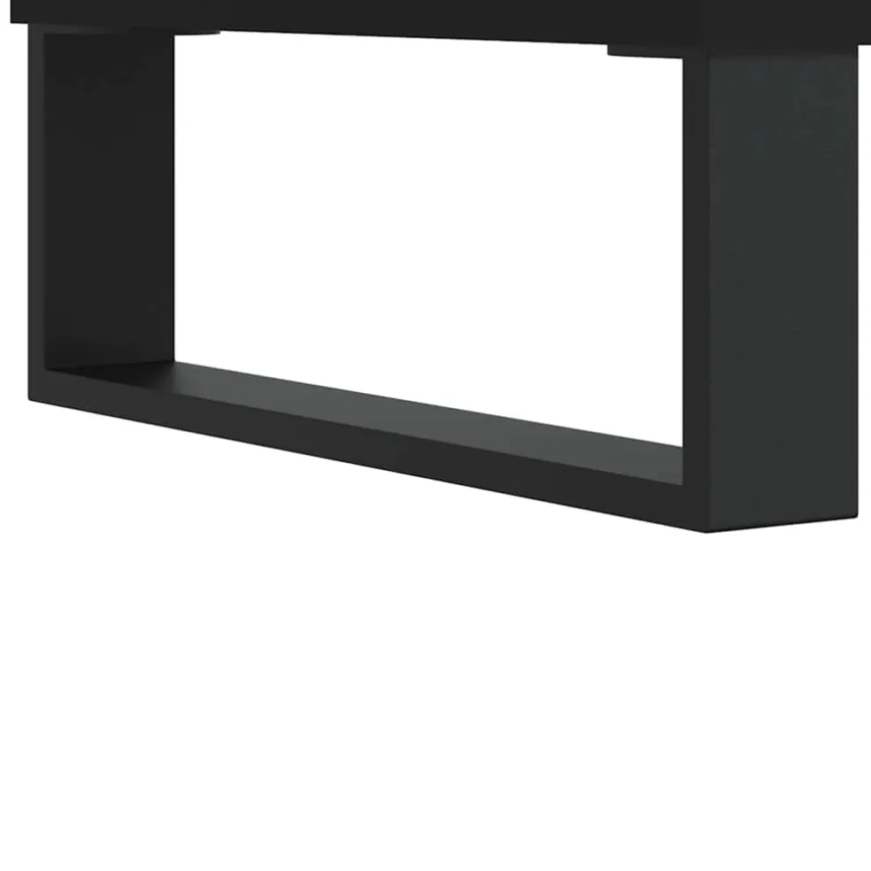 vidaXL Schoenenkast 30x35x105 cm bewerkt hout zwart