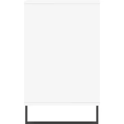 vidaXL Schoenenkast 150x35x45 cm bewerkt hout hoogglans wit