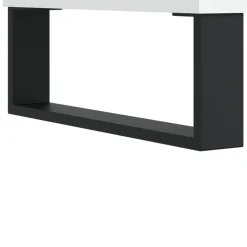 vidaXL Schoenenkast 150x35x45 cm bewerkt hout hoogglans wit
