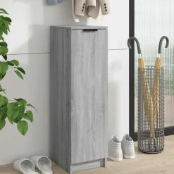 vidaXL Schoenenkast 30x35x100 cm bewerkt hout grijs sonoma eikenkleur