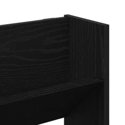 vidaXL Schoenenkast 80 x 18 x 90 cm Bewerkt hout Zwart eiken