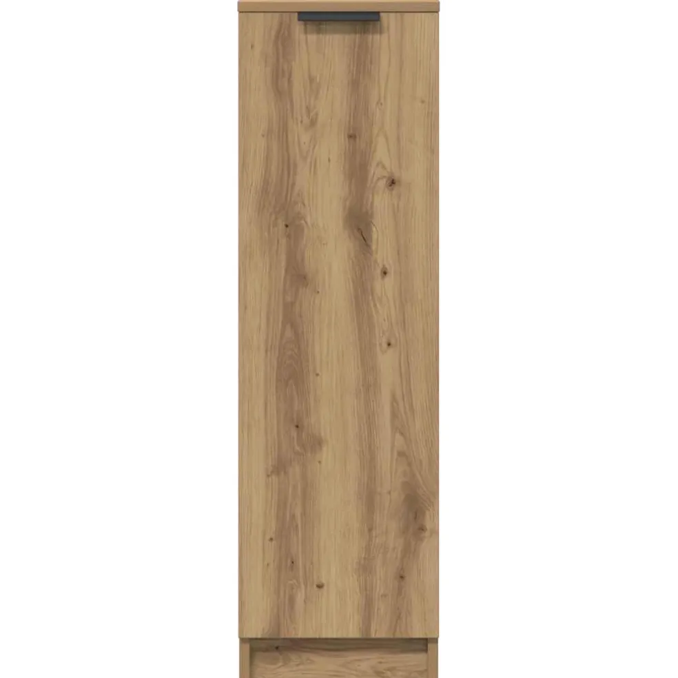 vidaXL Schoenenkast 29,5x35x100,5 cm bewerkt hout artisanaal eiken