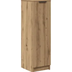 vidaXL Schoenenkast 29,5x35x100,5 cm bewerkt hout artisanaal eiken