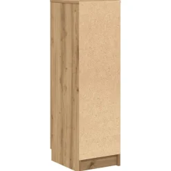 vidaXL Schoenenkast 29,5x35x100,5 cm bewerkt hout artisanaal eiken