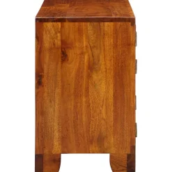 vidaXL Schoenenkast 90 x 35 x 55 cm Massief Acaciahout Bruin