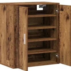 vidaXL Schoenenkast 60 x 35 x 70 cm Oud hout