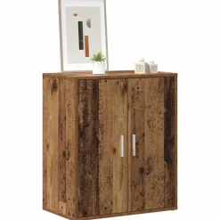 vidaXL Schoenenkast 60 x 35 x 70 cm Oud hout