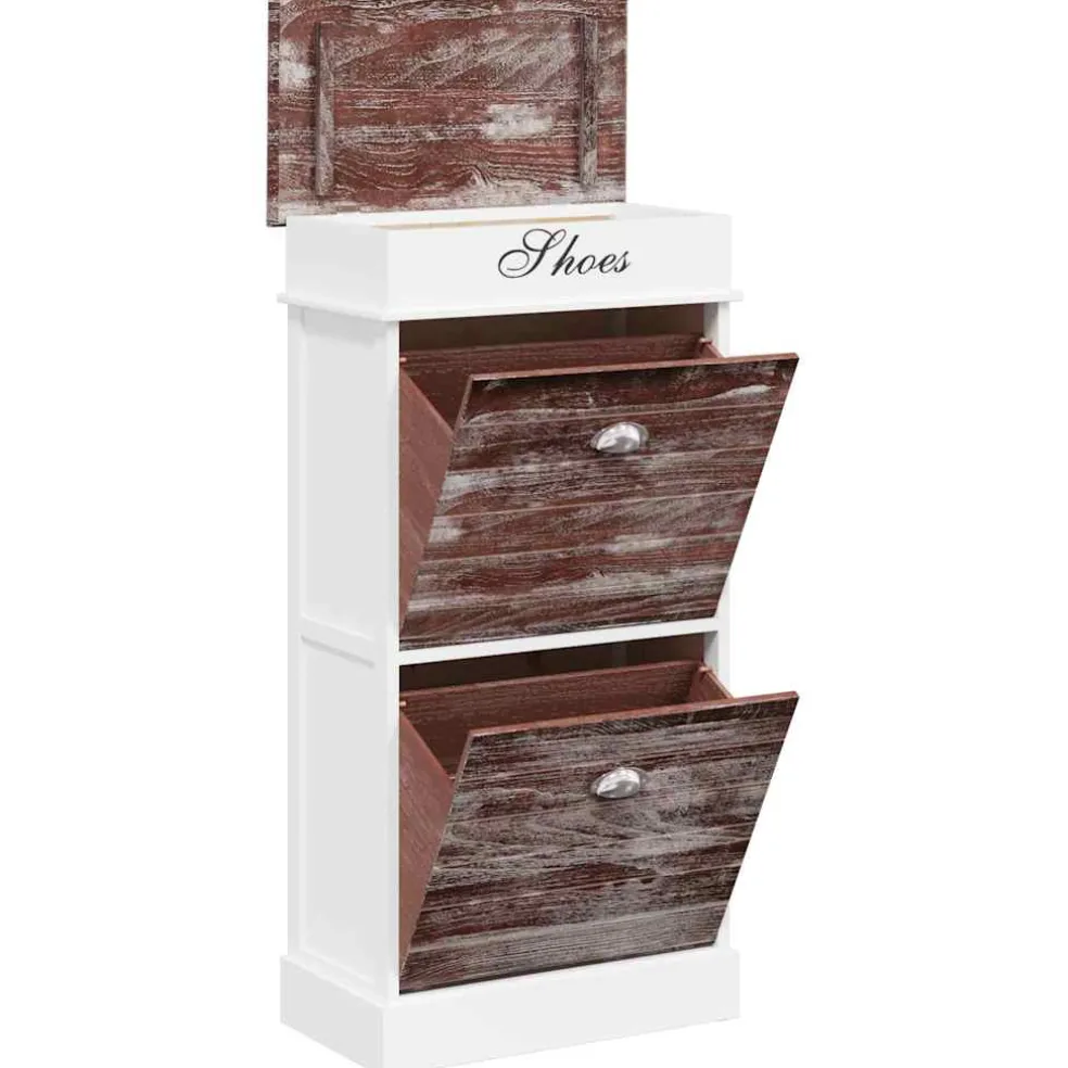vidaXL Schoenenkast 50x28x98 cm paulowniahout bruin